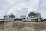 Soccer stadium Angondje build for the Africa cup of Nations, Libreville, Gabon