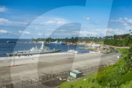Overlook over the harbour of Malabo, Bioko, Equatorial Guinea