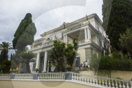 Achilleion palace, old town of Corfu, Ioanian islands, Greece