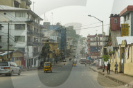 The center of Monrovia, Liberia