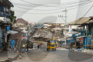 Waterfront market in the center of Monrovia, Liberia