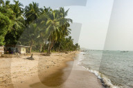 Beautiful beach in Neekreen near Buchanan, Liberia