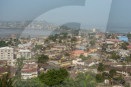 Overlook over Freetown, Sierra Leone
