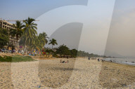 Lumley beach at sunset, Freetown, Sierra Leone