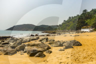 Beautiful remote beach on Los islands, Republic of Guinea, Guinea Conakry