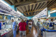 The fish market of Jeddah, Saudi Arabia