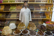 Dades shop in the Unesco world heritage sight the old town of Jeddah, Saudi Arabia