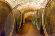 Old barrels in the Shabo winery, Black sea, Ukraine