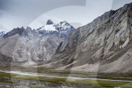 On the way to Kargil beside the gorgeous north flowing Suru River. Ladakh, India.