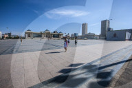 Sukhbatar Square in Ullanbatar. Mongolia.