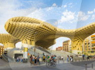 Metropol Parasol designed by the German architect JÃ¼rgen Mayer, Seville, Andalucia, Spain, Europe