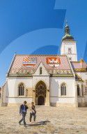St. Mark's church on Market Square, Government Quarter, Upper Town, Zagreb, Croatia, Europe