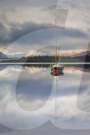 The still waters of Loch Leven near Ballachulish on a winter morning, Glencoe, Scottish Highlands, United Kingdom, Europe.
