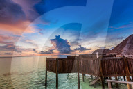 Beautiful scenery at Conrad Maldives Rangali Island.