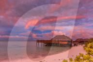 Beautiful scenery at Conrad Maldives Rangali Island.