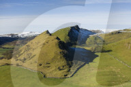 Parkhouse and Chrome Hills at the head of the Dove valley in the Peak District National Park