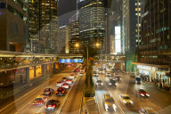 Rush hour traffic in Central, Hong Kong Island, Hong Kong