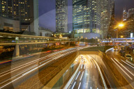 Rush hour traffic in Central, Hong Kong Island, Hong Kong
