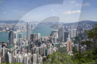 City skyline, viewed from Victoria Peak, Hong Kong
