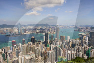 City skyline, viewed from Victoria Peak, Hong Kong