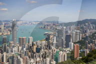 City skyline, viewed from Victoria Peak, Hong Kong