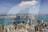 City skyline, viewed from Victoria Peak, Hong Kong
