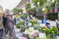 Columbia Road Flower Market, a very popular Sunday market between Hoxton and Bethnal Green in East London.