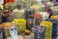 Spices for sale in the Spice Souk, Al Ras, Deira, Dubai, United Arab Emirates