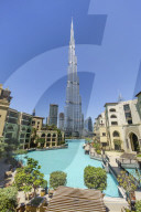 Burj Khalifa and Lake, Downtown, Dubai, United Arab Emirates