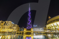 Burj Khalifa Light Show, Dubai Mall and Burj Khalifa Lake, Dubai, United Arab Emirates