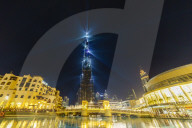 Burj Khalifa Light and Laser Show, Dubai Mall and Burj Khalifa Lake, Dubai, United Arab Emirates