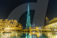 Burj Khalifa Light Show, Dubai Mall and Burj Khalifa Lake, Dubai, United Arab Emirates