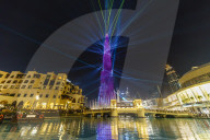 Burj Khalifa Light and Laser Show, Dubai Mall and Burj Khalifa Lake, Dubai, United Arab Emirates