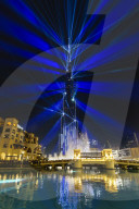 Burj Khalifa Light and Laser Show, Dubai Mall and Burj Khalifa Lake, Dubai, United Arab Emirates
