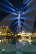 Burj Khalifa Light and Laser Show, Dubai Mall and Burj Khalifa Lake, Dubai, United Arab Emirates