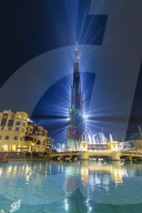 Burj Khalifa Light and Laser Show, Dubai Mall and Burj Khalifa Lake, Dubai, United Arab Emirates