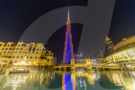 Burj Khalifa Light Show, Dubai Mall and Burj Khalifa Lake, Dubai, United Arab Emirates