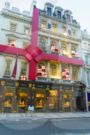 Cartier store decorated for Christmas, New Bond Street, London, England