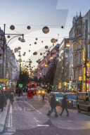 Oxford Street at Christmas, London, England