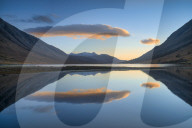 Sunset over Loch Etive Argyll and Bute Scotland