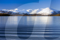 Waves and mountains, Loch Lomond, Scotland, UK