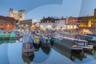 Gas Street Basin, Canal Old Line, Birmingham, England, United Kingdom, Europe