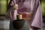 Tea ceremony in Shodensanso, Kyoto.