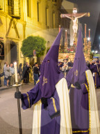 Antequera is known for traditional Semana Santa, or Holy Week, processions leading up to Easter. Antequera, Andalucia, Europe.
