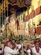 Antequera is known for traditional Semana Santa, or Holy Week, processions leading up to Easter. Antequera, Andalucia, Europe.