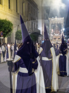 Antequera is known for traditional Semana Santa, or Holy Week, processions leading up to Easter. Antequera, Andalucia, Europe.