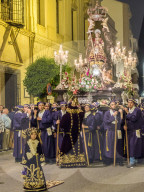 Antequera is known for traditional Semana Santa, or Holy Week, processions leading up to Easter. Antequera, Andalucia, Europe.