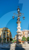 Plaza Virgen de los Reyes leading to Calle Mateos Gago, Seville, Andalusia, Spain
