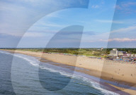 Beach in Scheveningen, elevated view, The Hague, South Holland, The Netherlands