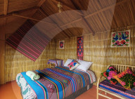 Room Interior, Uros Titicaca Lodge, Uros Floating Islands, Lake Titicaca, Puno Region, Peru